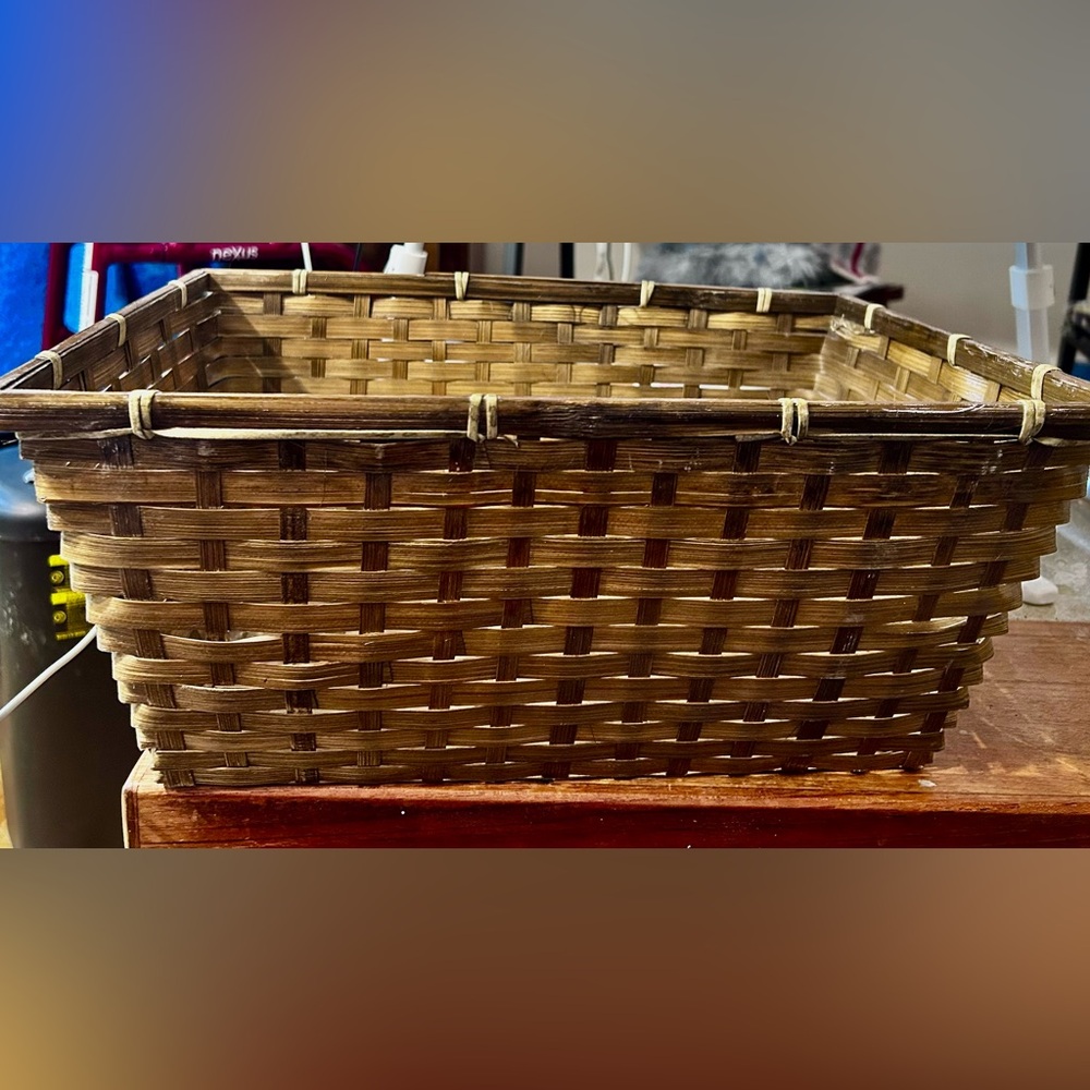 Woven Brown Basket EUC
